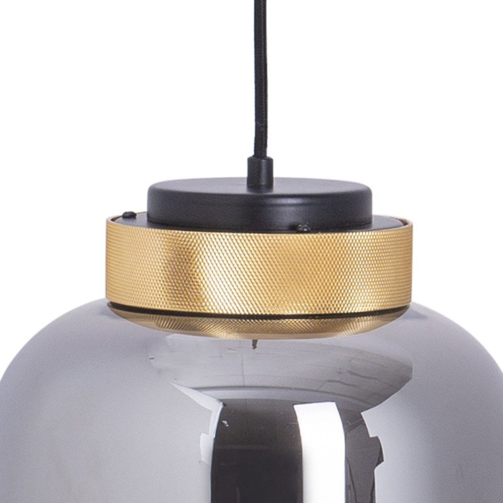 Pendant lamp BOOM grey & gold 25 cm grey Pendant lamps Step into Design