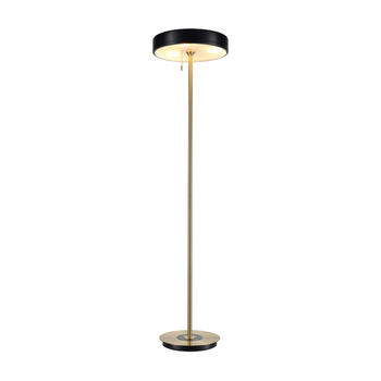 Lampa podłogowa ARTDECO czarno - złota 162 cm